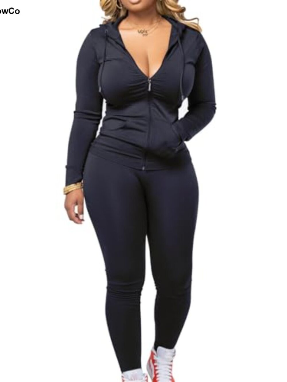 Women's 2 Piece Jogger Set Track Suit Full Zip Hoodie Sweatpants Athletic Lounge